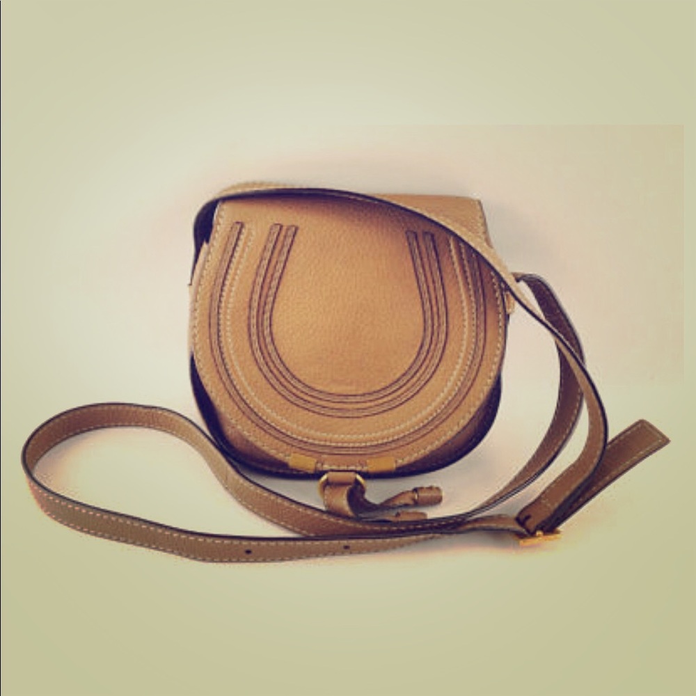 Chloe Marcie Nut Brown Small Leather Crossbody